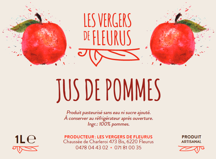 Jus de pommes 3l Fleurus - poche