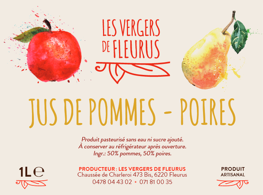 [VdFpoi] Jus de Pommes-poires 3l Fleurus - Poche